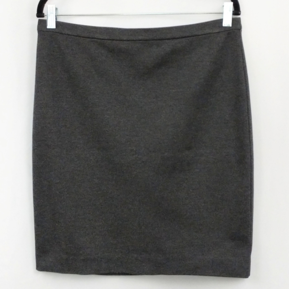 Michael Kors Pencil Skirt Stretchy Dark Gray Exposed Back Zipper MICHAEL size 6